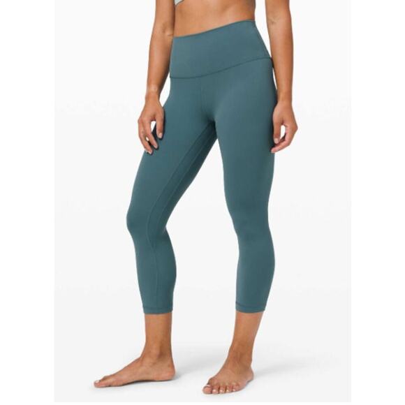 Lululemon‎ Align Crop *21" Desert Teal SZ 2 - Picture 1 of 7